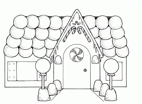 Free Printable Gingerbread House Coloring Pages for Kids