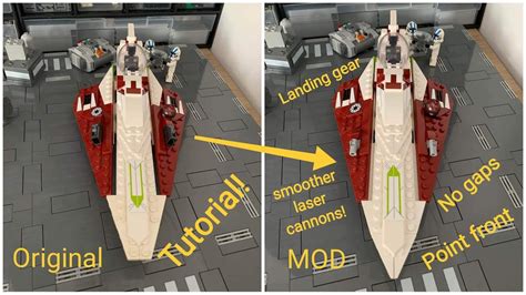 LEGO 75333 MOD's! Obi-Wan Kenobi Jedi Starfighter modifications MOC ...