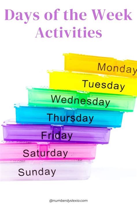 Days of Week Activities for Kids