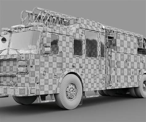 ArtStation - Fire Truck Ladder FDNY | Resources