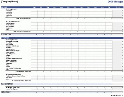 12 Month Business Budget Template Excel Business Spreadshee 12 month business budget template excel.