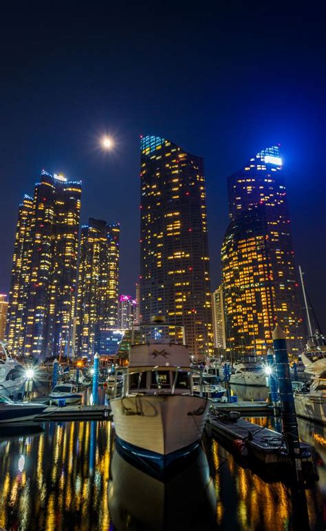 Boat with Marine City, Busan by Adrian Ooi Busan South Korea, South ...