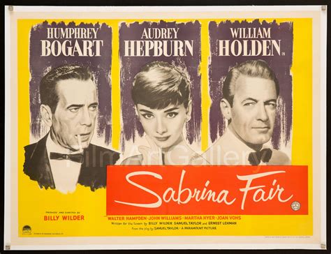 Sabrina Movie Poster 1954 | Sabrina, Movie posters vintage, Movie posters