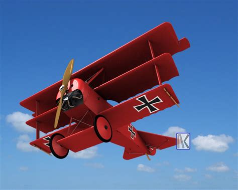 Fokker DR1 Red Baron 1b by kxlexk on DeviantArt