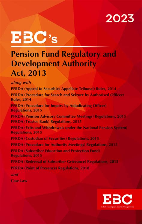 Pension Fund Regulatory And Development Authority Act 2013 Bare Act ...