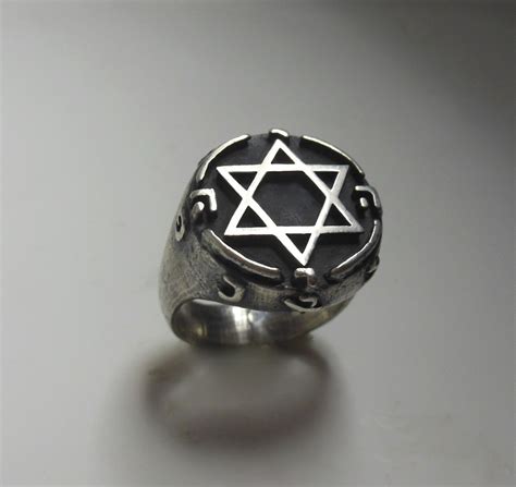 King Solomon Star of David Ring Protection Magic Powerful Jewelry .925 ...