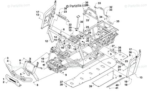 Arctic Cat Side by Side 2015 OEM Parts Diagram for Frame And Related Parts | Partzilla.com