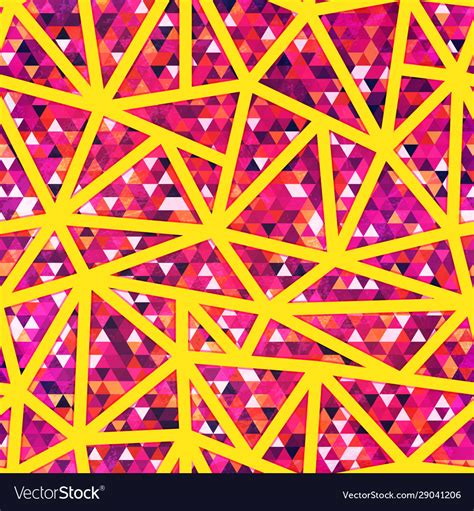 Red triangle seamless pattern Royalty Free Vector Image