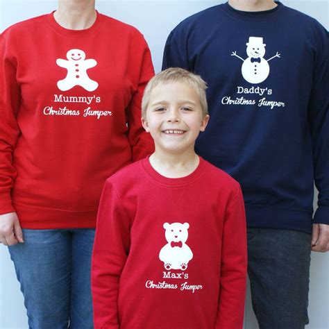 Personalised matching family jumpers ⋆ Christmas Jumpers, Matching ...