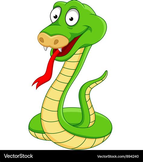 Snake cartoon Royalty Free Vector Image - VectorStock