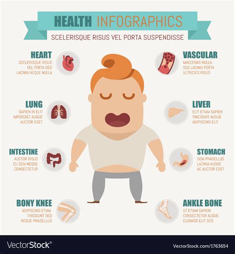 Health infographics Royalty Free Vector Image - VectorStock