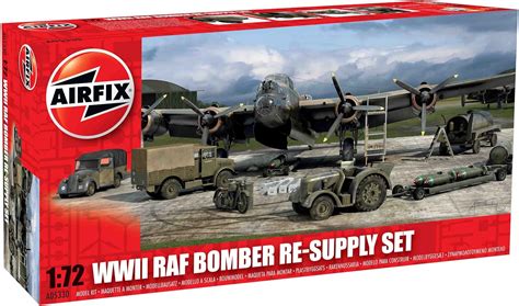 Amazon.com: Airfix A05330 WWII RAF Bomber Re-Supply Set, 1:72 Scale, Green,grey : Arts, Crafts ...