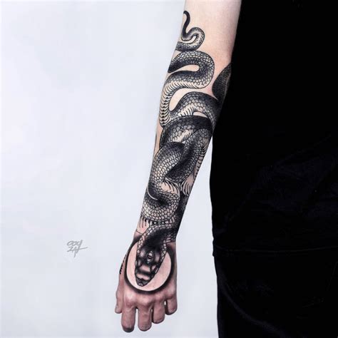 50+ Snake Tattoos for Women | Snake tattoo, Best sleeve tattoos, Snake ...