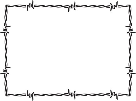 Barbed wire frame 2786852 Vector Art at Vecteezy