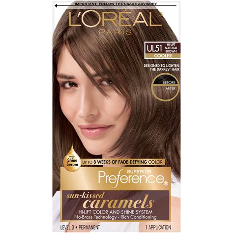 L'Oreal Paris Superior Preference UL51 Hi-Lift Natural Brown Permanent ...