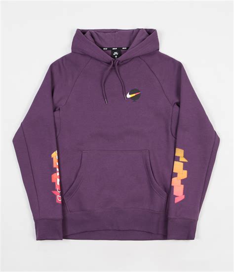 Nike SB Icon GFX Hoodie - Pro Purple / White | Flatspot