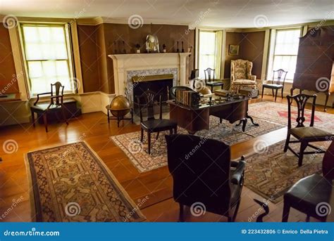 Interioro of John Adams House in Quincy, MA. Editorial Photo - Image of ...