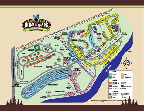 Hershey RV Park Campground Map | Camping resort, Camping park, Camping near me