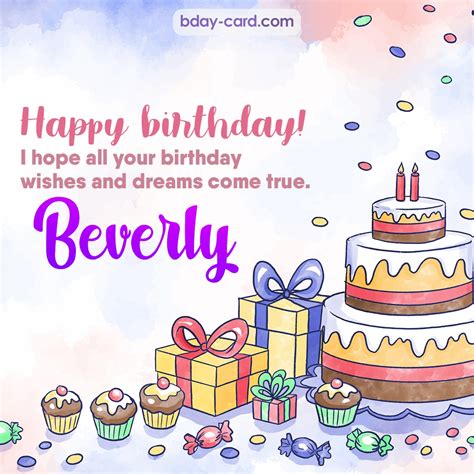 Birthday images for Beverly 💐 — Free happy bday pictures and photos | BDay-card.com