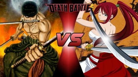 Image - Roronoa Zoro vs Erza Scarlet.png | DEATH BATTLE Wiki | FANDOM powered by Wikia