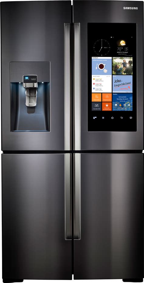 Samsung RF28K9580SG 36 Inch 4-Door Refrigerator with Family Hub WiFi ...