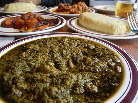 traditional Congolese meal. fufu casava leaf stew #plantains African food | African food, Food ...