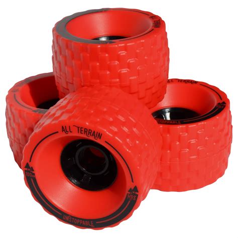 13406 - MBS All-Terrain Skateboard Wheels - Green (4) — MBS.COM