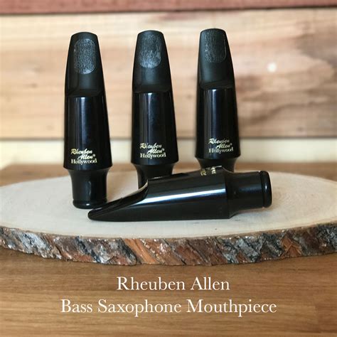 Bass Sax Mouthpiece by Rheuben Allen (Hard Rubber) - Rheuben Allen Woodwinds