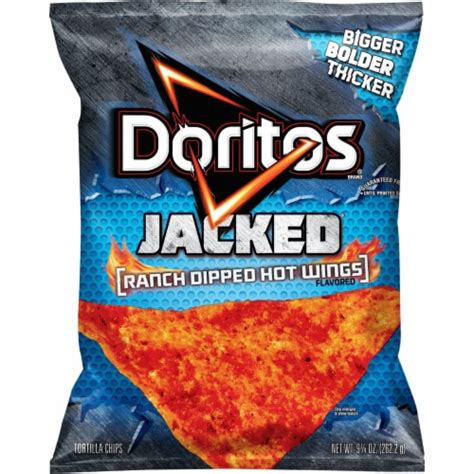 Doritos Jacked Ranch Dipped Hot Wings Flavored Tortilla Chips 9.25 oz ...