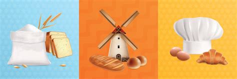 Realistic Bread Design Concept 8132010 Vector Art at Vecteezy