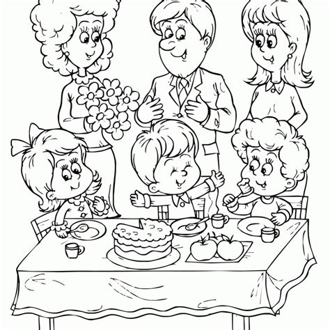 Coloring Pages Birthday Party - Coloring Home