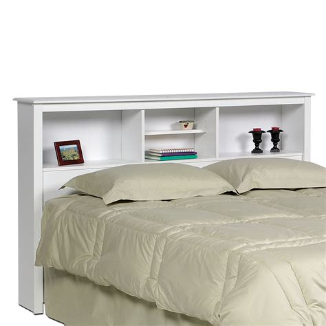 Monterey White Double / Queen Bookcase Headboard | Fullbeauty Outlet