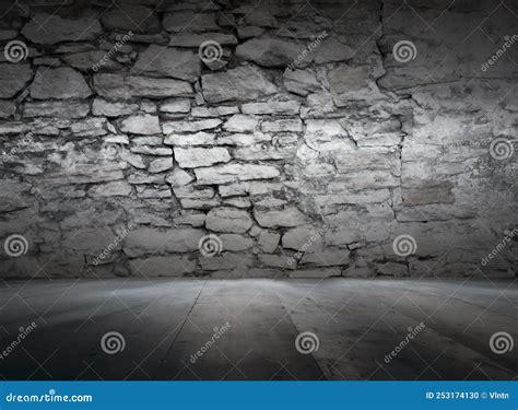 Old Interior with Brick Wall Stock Photo - Image of light, background ...