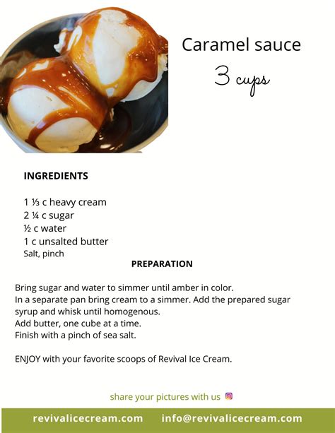 Easy Caramel Sauce Recipe – Revival Ice Cream