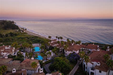 The Ritz-Carlton Bacara, Santa Barbara Resort – Santa Barbara, CA, USA – Resort Aerial Ocean ...