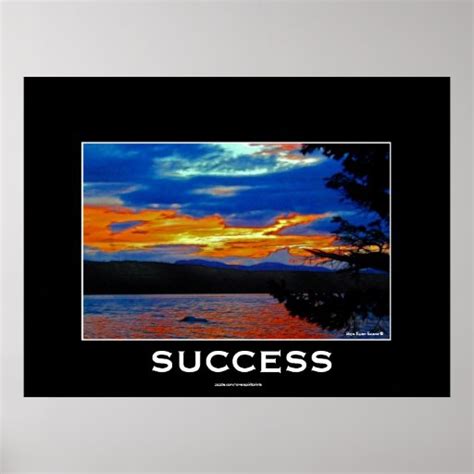 SUCCESS Motivational & Inspirational Nature Poster | Zazzle