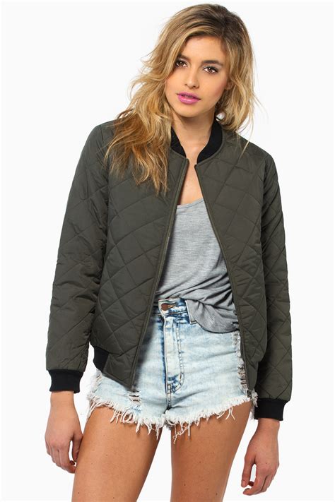 Quilted Bomber Jacket Womens – Jackets