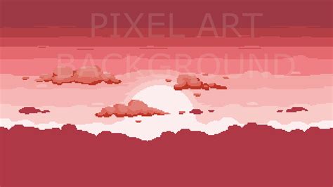 2D Pixel Art Background ( 10 Sky & Cloud ) #2 | GameDev Market