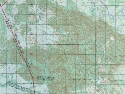 Ia Drang Valley, Vietnam Topographical Map – Battle Archives