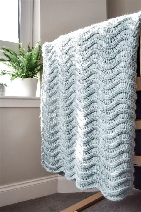 Crochet Lapghan Pattern - Quiet Ripple Free Pattern - Only As Brave