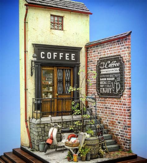 Coffee Shop 1/24th scale Jun. 2014. Completed | Dioramas, Maquetas, Arte