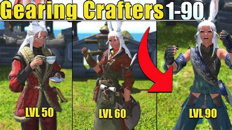 How to gear FFXIV crafters/gatherers in FFXIV 1-90! - YouTube