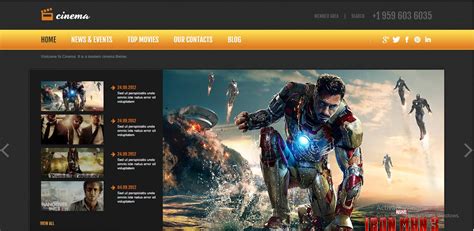 Movies Website Bootstrap Movie Template | ubicaciondepersonas.cdmx.gob.mx