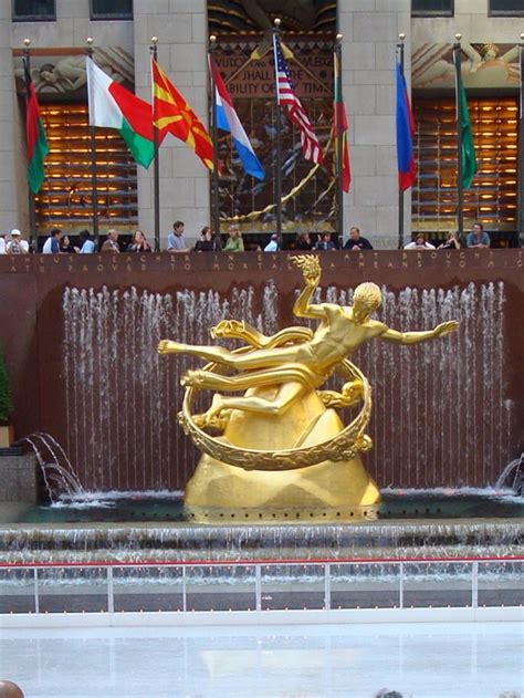 Statue of Prometheus @ Rockefeller Center | Rockefeller center, Nyc