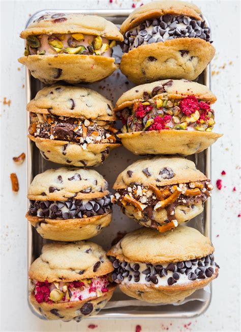 Chocolate Chip Cookie Ice Cream Sandwiches by thefeedfeed | Quick ...