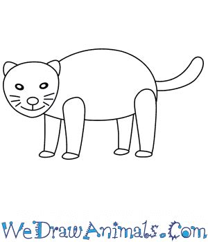 Mountain Lion Drawing For Kids