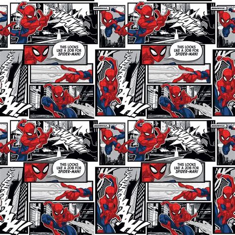 Spiderman Fabric Spider-man Fabric: Marvel Avengers | Etsy