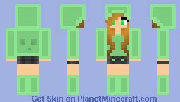 Slime Girl Minecraft Skin