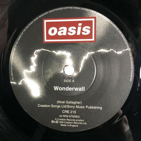 popsike.com - Oasis 7” Single Wonderwall Vinyl Creation Records Indie CRE 215 1995 - auction details