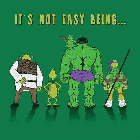 Funny green cartoon characters art | Superhéroes, Frases, Cómics